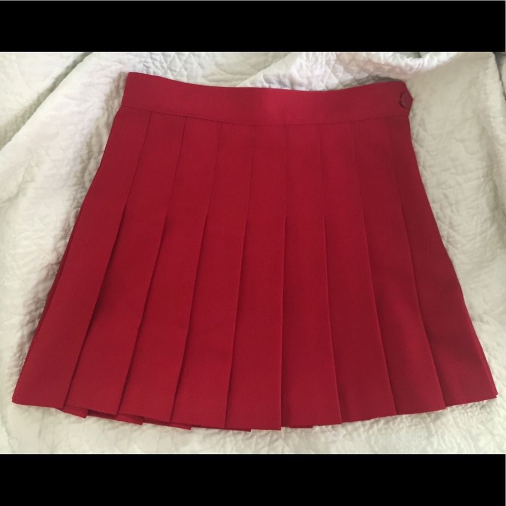Valentine Red American Apparel Tennis Skirt School